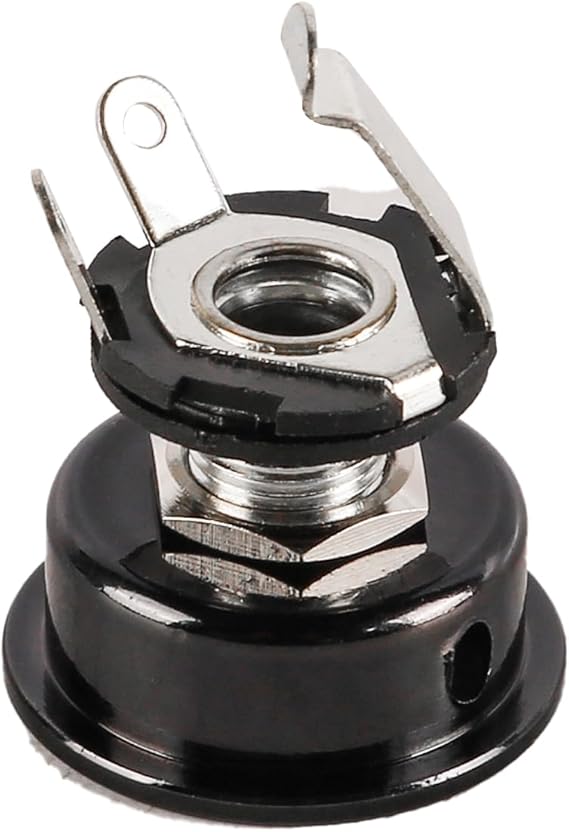 Electric Guitar Socket Jack Plate Holder Recessed Jack Guitar Parts Telecaster Guitar Jack Plate with Output Jack Ideal Replacement Parts for Electric Guitars