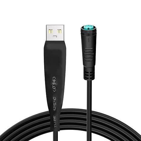 Zeekpowa Programming Cable for Bafang BBSHD BBS01 BBS02 Motor 8fun Electric Bike Motor Programming Cable for Mid Drive Motor 40 Inches