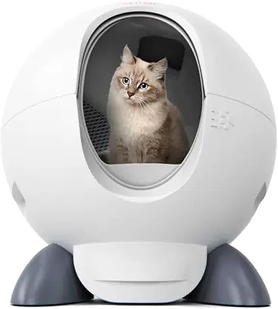 Litter Boxes Automatic Litter Tray,Super Large Closed Automatic cat Box,self Cleaning Tray