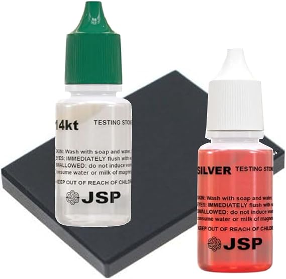Waytest Gold Testing Solution 14K & Silver Kit with Scratch Tester Stone Jewelry Test USA