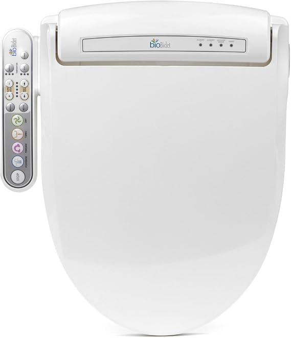 Bio Bidet by Bemis BB-800 Bidet Toilet Seat, Adjustable Warm Water, Round, White