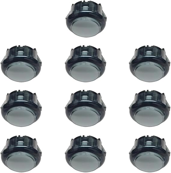 10Pcs Video Game Console Start Cion Switches 24mm/30mm Arcade Push Button