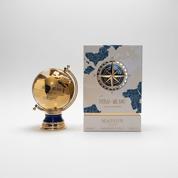 Dubai Milano Eau De Parfum, Globe Bottle, Vaporisateur Spray, 3.38 Fl Oz-long lasting-arabic fragrance