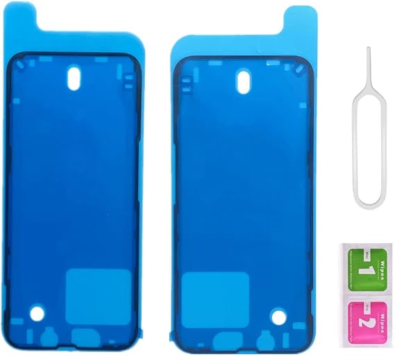 2Pack OEM Original Adhesive Waterproof Tape Stickers Glue for iPhone 13 Mini Front Housing Frame Sticker Tape Strips Screen Pre-Cut Seal Adhesive (iPhone 13 Mini)