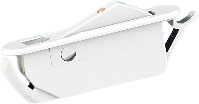 Brixwell Single Action Window Opening Control Device, Plastic Construction, White Finish, Fits 1-7/8" x 5/16" Slot, 2" Length, 7/16" Width, Window Safety and Opening Control Hardware