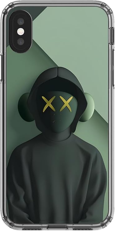 iPhone X Uyumlu Şeffaf Kılıf No Face 1 Tasarımlı