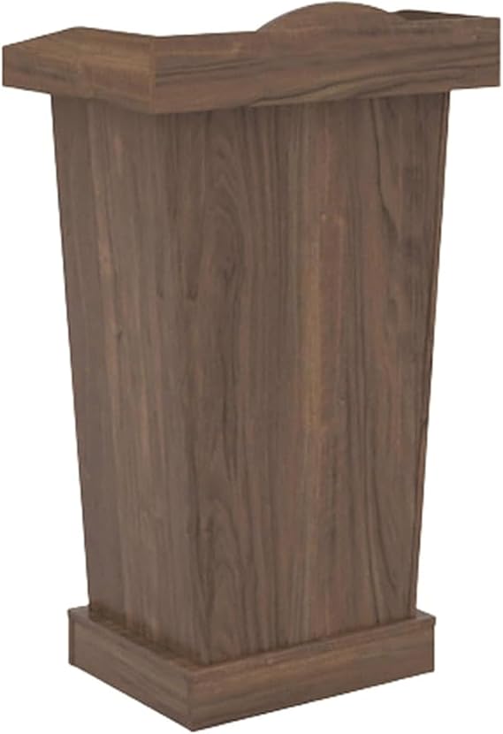 Simple Lecterns Wood Conference Table Standing Lectern with Open Storage Teacher Podiums Lightweight Modern Podium Stand
