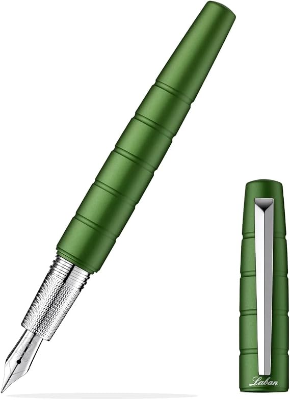 Laban Solar Fountain Pen - Green - Medium Nib