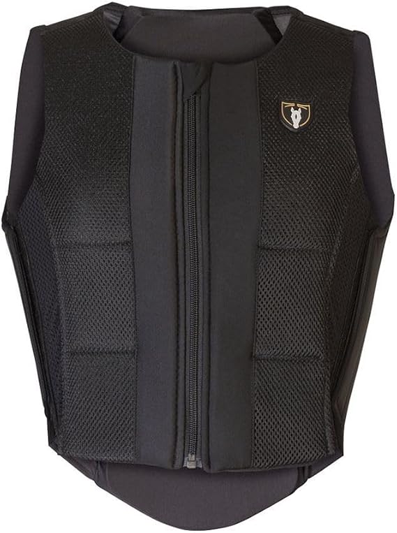 Tipperary Contour Air Mesh Youth Horse Riding Back Protector, Black, Small