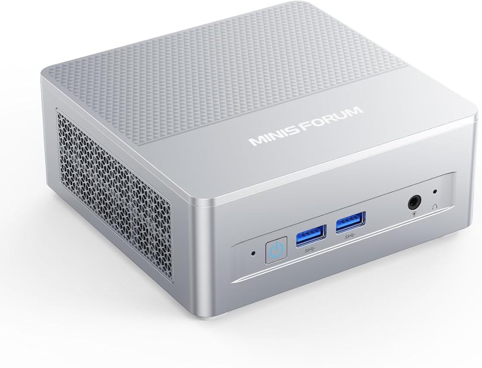 MINISFORUM X1 Lite-255 Mini PC AMD Ryzen 7 255 (8C/16T, up to 4,9 GHz), Mini Computer AMD Radeon 780M 32 GB DDR5 RAM 1 TB M.2 SSD,HDMI/DP/USB4 4K Video Output, 5 x USB, 2.5G LAN, Wi-Fi 6e/BT5.2