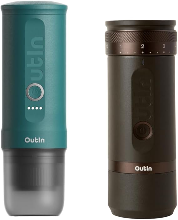 OutIn Nano Portable Electric Espresso Machine Fino Portable Electric Coffee Grinder
