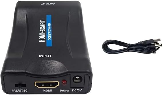HDMI to SCART Aktif Çevirici Dönüştürücü Adaptör, Av Video Çevirici, (SCARTI HDMI DÖNÜŞTÜRMEZ)