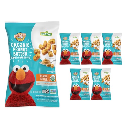 Earths Best Peanut Butter Puffs 2 oz Pack of 6