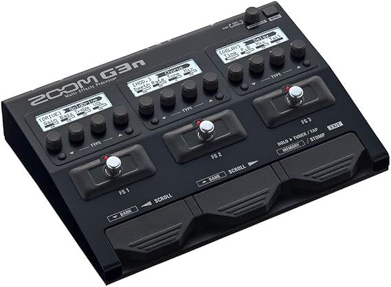 Zoom G3n Guitar Multi-Effects Processor Pedal, With 70+ Built-in effects, Amp Modeling, Stereo Effects, Looper, Rhythm Section, Tuner