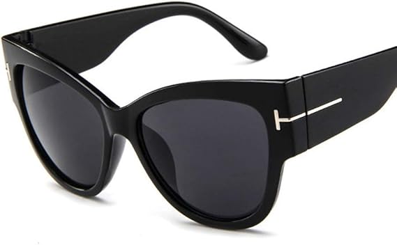 Vintage Oversized Cat Eye Sunglasses Women Black Shade Sexy Gradient Glasses Luxury Women Sunglasses UV400