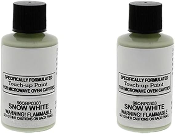 2 PACK - White Microwave Oven Cavity Touch-Up Paint for 98QBP0303