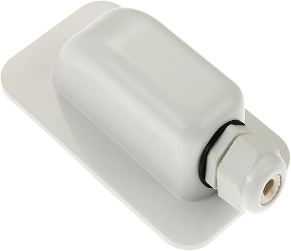 ABS Single Cable Entry Gland Weatherproof Curved Cable Connector for All Cable Types 2mm2 to 6mm2 for Rv, Campervan, Boat