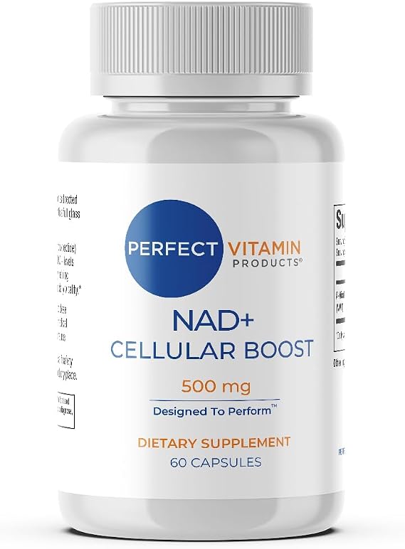 NMN 500mg NAD+ Cellular Boost Vegan (60 Capsules) | NMN NAD+ Supplement 500mg for Cellular Energy, Brain Clarity, Anti-Aging & Longevity | Recovery Support | Vegan Capsules