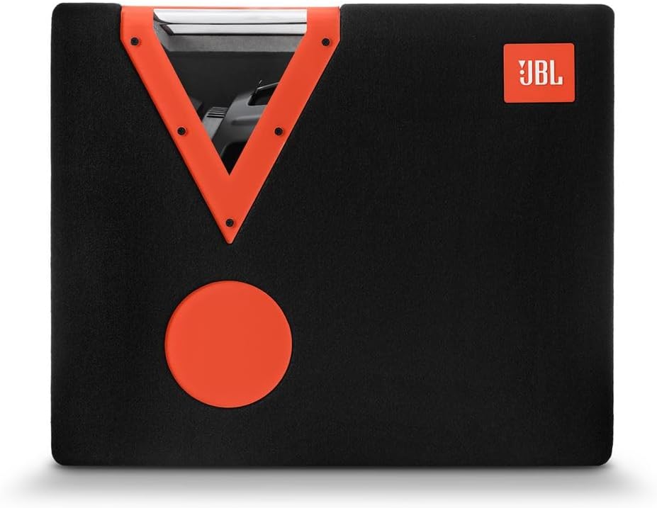 JBL CSX-1400BP 12-Inch Car Audio Bandpass Subwoofer Box with Acrylic Window - BlackOrange