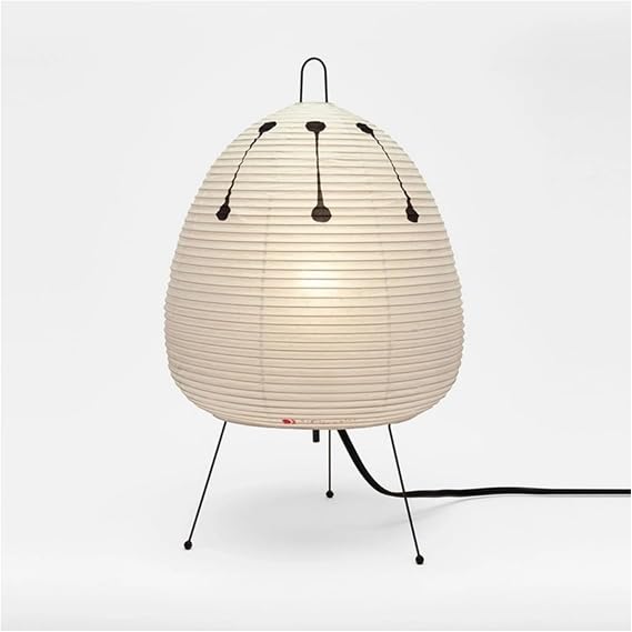 Isamu Noguchi Kazumi Rust Style Rice Paper Lamp Living Room Bedroom Torchiere Lighting Nordic Modern Hotel Bedside Decorative Table Lamp Floor Paper Lamp Japanese Retro Rice Paper Table Lamp Style Night Lamp Bedside Lamp C