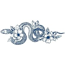 4Pcs Snake Herbal Semi-Permanent Juice Tattoo Stickers Waterproof Temporary Tattoo Stickers