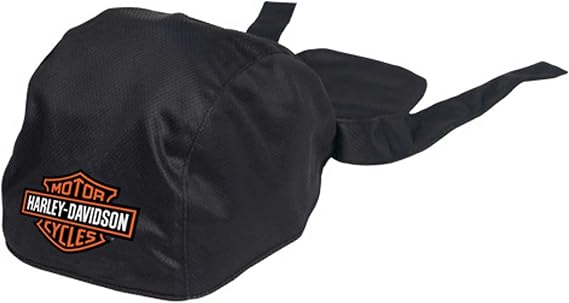 Harley-Davidson Men's Bar & Shield Polyester One Size Headwrap - Solid Black
