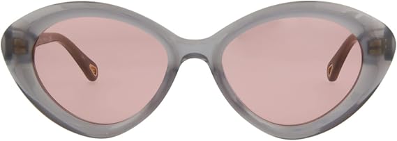 Chloe Cat Eye Sunglasses Grey Grey Red Luxury Eyewear Made In Italy Bio Acetate Frame Designer Fashion for Everyday Luxury