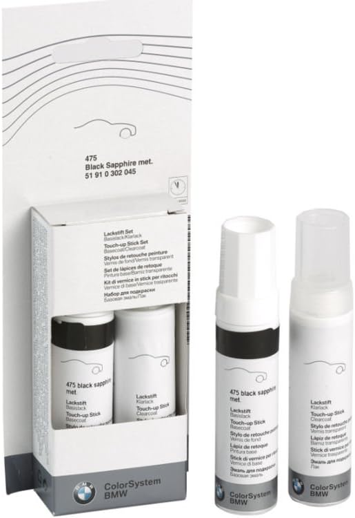 BMW Genuine Touch Up Paint Stick Set A96 Mineral White Metallic 51912148499