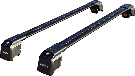 Roof Rack For KIA SPORTAGE 2022 Onwards Aluminium Roof Rack Cross Bars Lockable - Fit Flush Rails Roof Rails, Cross Bar, Rail Carrier (Black)