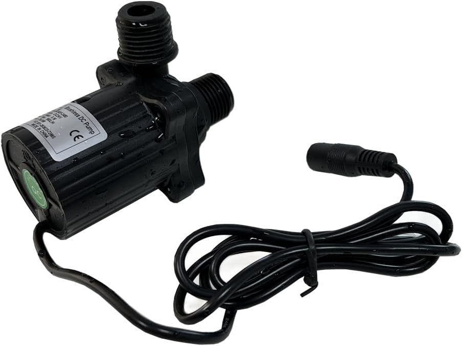 SHYSKY DC40F-2460 Micro Brushless DC Water Pump 24V 28W 960LPH 6M Waterproof 12 Thread Port Safe Low Noise Stable Long Working Long Term Water or Land Use
