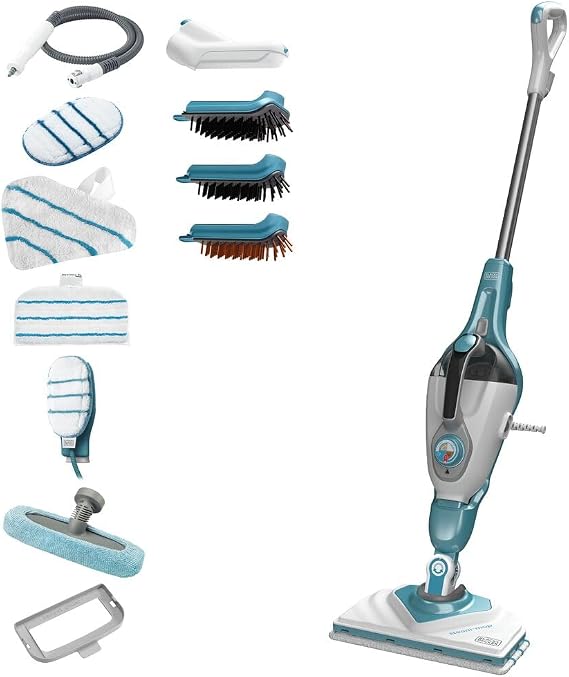 Black + Decker BHSM168DSM-QS 1600W Buharlı Süpürge SteaMitt™ ve 13 Aksesuar