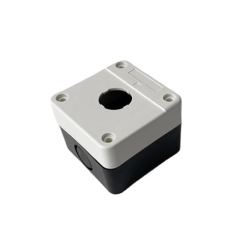 1PCS One Hole 22mm Diameter Waterproof Push Button Control Switch Box Electrical Accessory White Gray Black