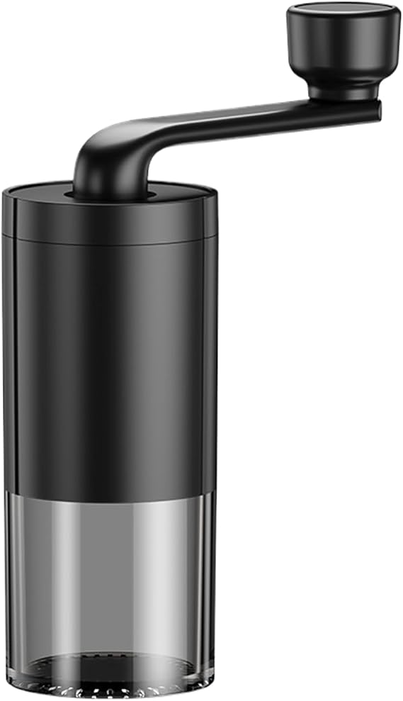 Hand Coffee Grinder Quiet Portable Hand Burr Mill | Adjustable for Americano Cappuccino Mocha Coffee