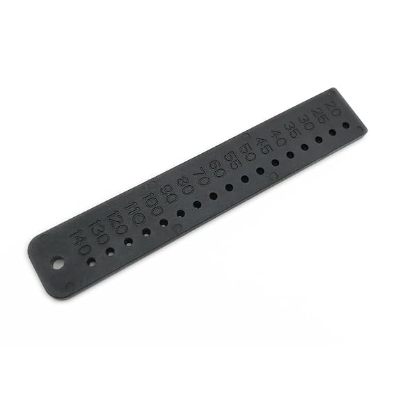 1 Piece Dental Endo Ruler for Gutta Percha | Endodontic Span Measuring Scale Rules,Plastic Gauge for Gutta Percha Points