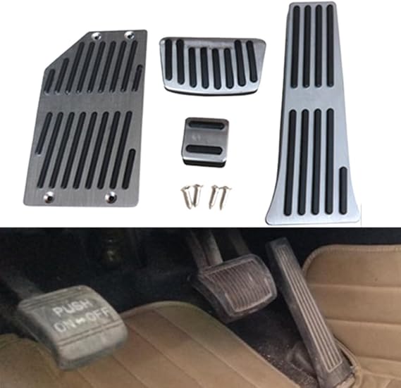 Car Footrest Gas Brake Pedal Cover Set- Compatible with Hyundai Tucson Sonata Santa Fe Sonata IX35