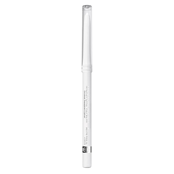 Rimmel Moisture Renew Lip Liner - Clear Lip Liner with Shea Butter for Invisible Lip Color Protection that Nourishes Lips - Transparent, .04oz