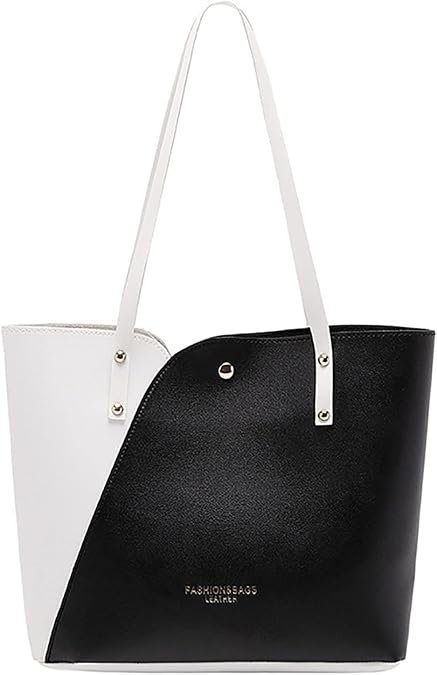 Tote Bag with Pockets Womens Tote Bag Fashion Handbags Ladies Purse Shoulder Bags Tote Leather Bag Quilted Leather Handbag