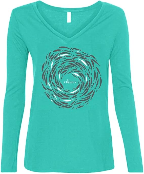 The Chosen Against The Current Long Sleeve T-Shirt Official Thirteen Fish Design | Soft Tri-Blend Tee | TV Series Inspired