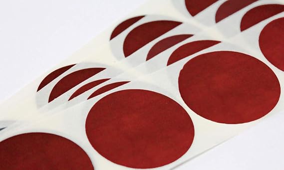 My Scratch Offs 1.5 in Red Round Scratch-Off Stickers, 100 Pack