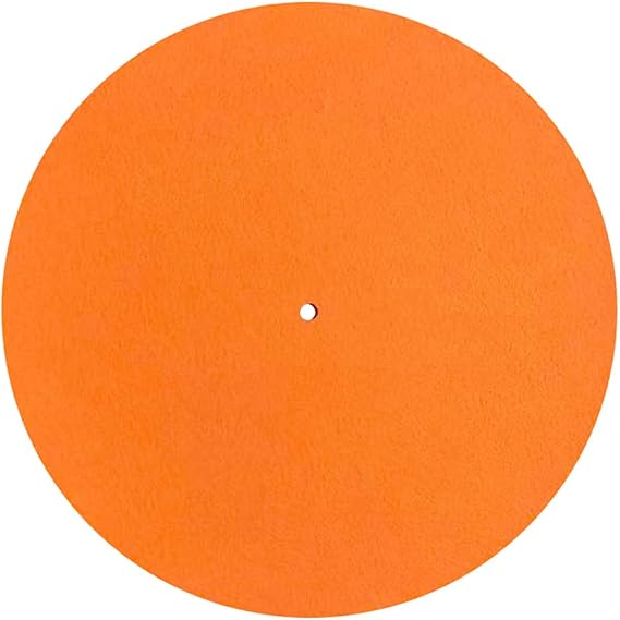 Felt Turntable Mat Platter Slipmat for 12" Vintage Record Player Antistatic Reduces Noise & Sounds