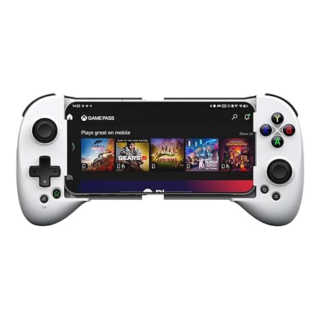 ShanWan Mobile Phone Controller for Android/iOS/iPhone15 Smartphone Controller with Adjustable Joystick Bluetooth Mobile Gaming for PS Remote Play Xbox Cloud Steam Link GeForce Now etc