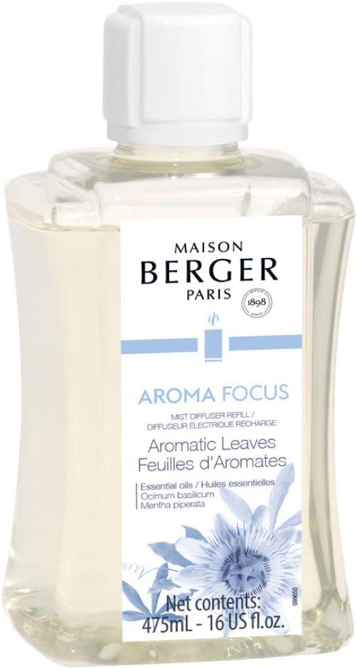 Fragrance Refill for Lampe Berger Ultrasonic Electric Mist Diffuser - 475 milliliters - 16 Fluid Ounces - Made in France (Focus)