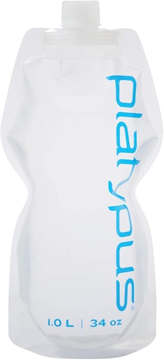 Platypus SoftBottle Collapsible Backpacking Water Bottle with Closure Cap