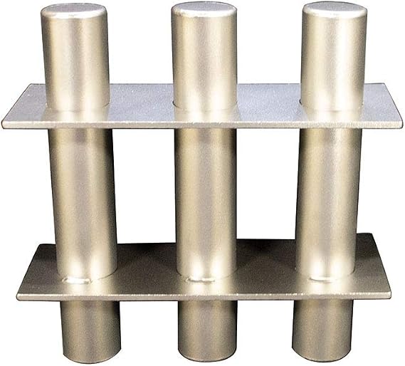 Ceramic Square Grate Magnet For Removing Ferrous Tramp Metal Contaminants 100% Stainless Steel Welded Construction (6x6 Ceramic Square)