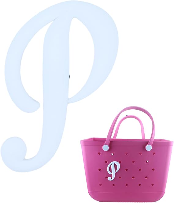JinJing Accessories for Bogg Bag Handbag Beach Tote Personalized 3D Printed Decorative A-Z Alphabet Letters