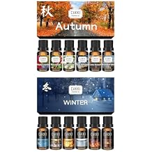 Essential Oils Sets Bundle, CAKKI Autumn & Summer Collections, for Diffusers for Home, Fragrance Oils Sets, for Candles Making, for Soaps Making, for Christmas Gift