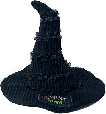 Wicked Elphabas Witch Hat Bedding Super Soft Plush Decorative Throw Pillow, 14 in X 9 in, Officially Licensed Product By Franco Collectibles