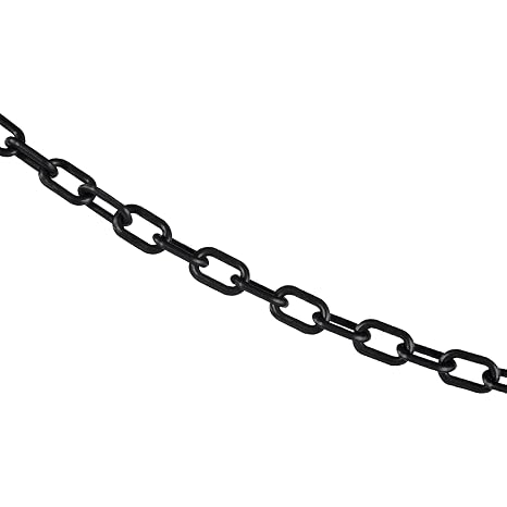 Mr. Chain Plastic Barrier Chain, Black, 50 ft Length (00003-50)