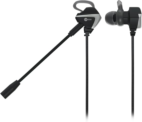 Lecoo HT105 Kablolu 3.5mm Jacklı Çıkartılabilir Mikrofonlu Kulak İçi Gaming Kulaklık - Çıkarılabilir Mikrofonlu Mobil ve PC için Evrensel Kullanım Yüksek Bass Oyuncu Kulaklığı Siyah