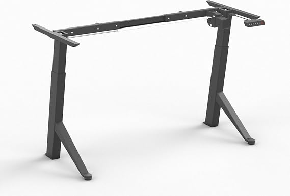 YDesk Height Adjustable Desk - Electric Frame - Height 70-115 cm - Width 110-160 cm - Black - Memory Function